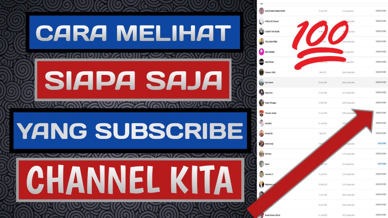 Cara melihat orang yang subscribe youtube kita di android