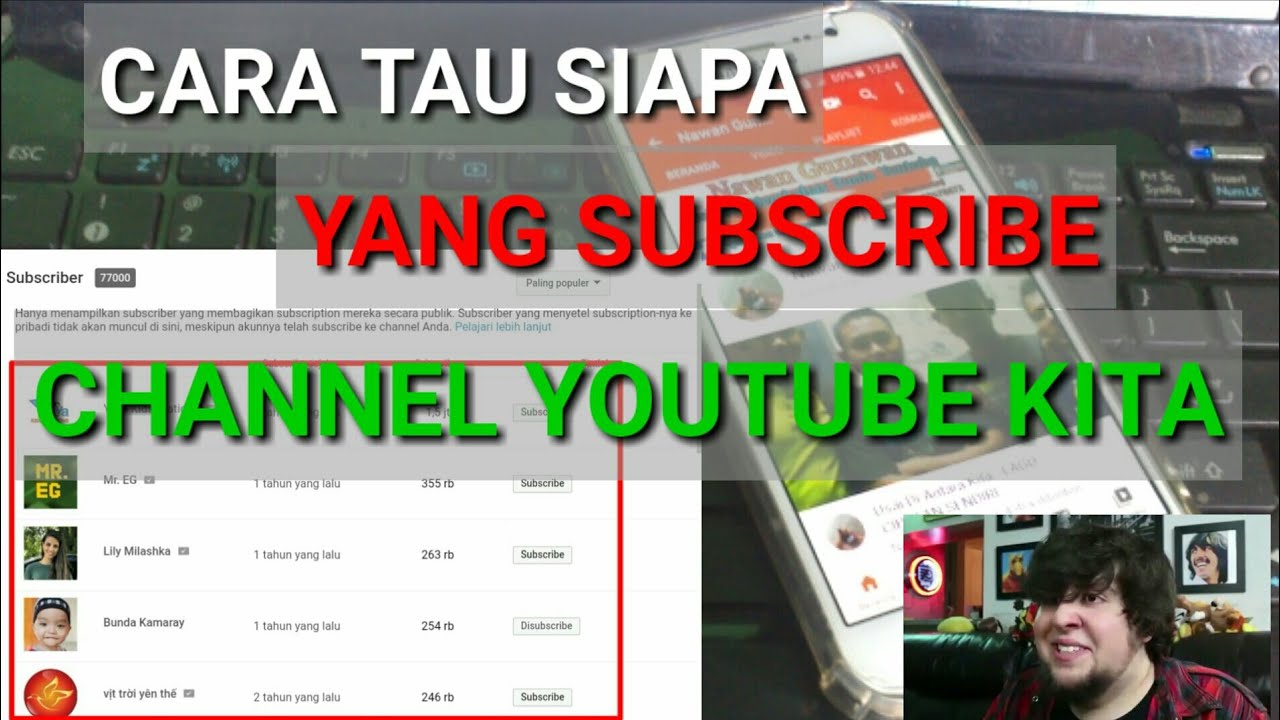 Cara melihat orang yang subscribe youtube kita di android