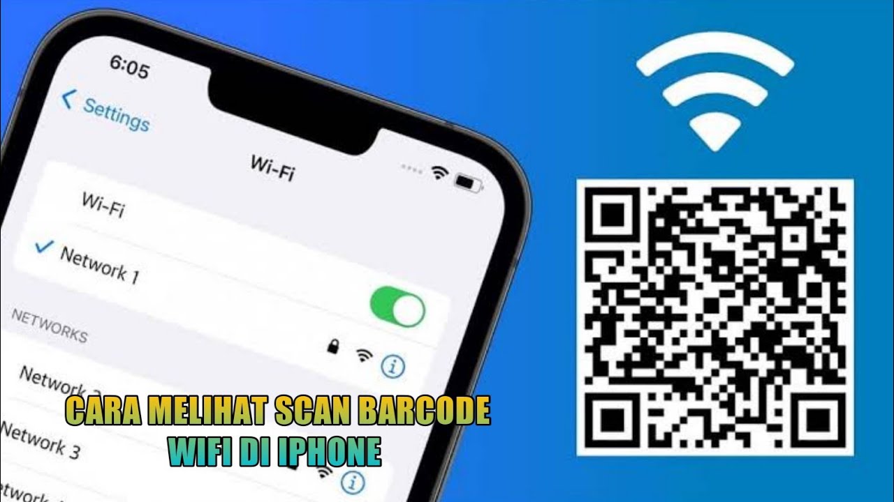 Cara menampilkan barcode wifi di iphone