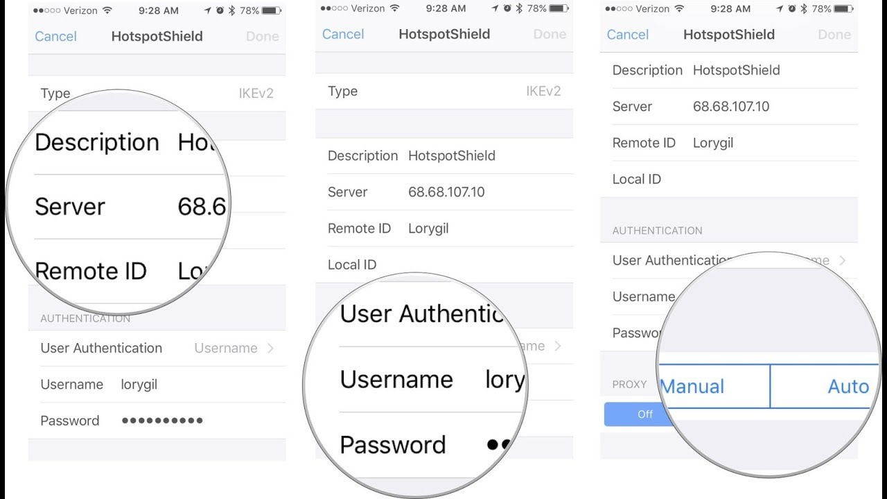 Vpn configuration