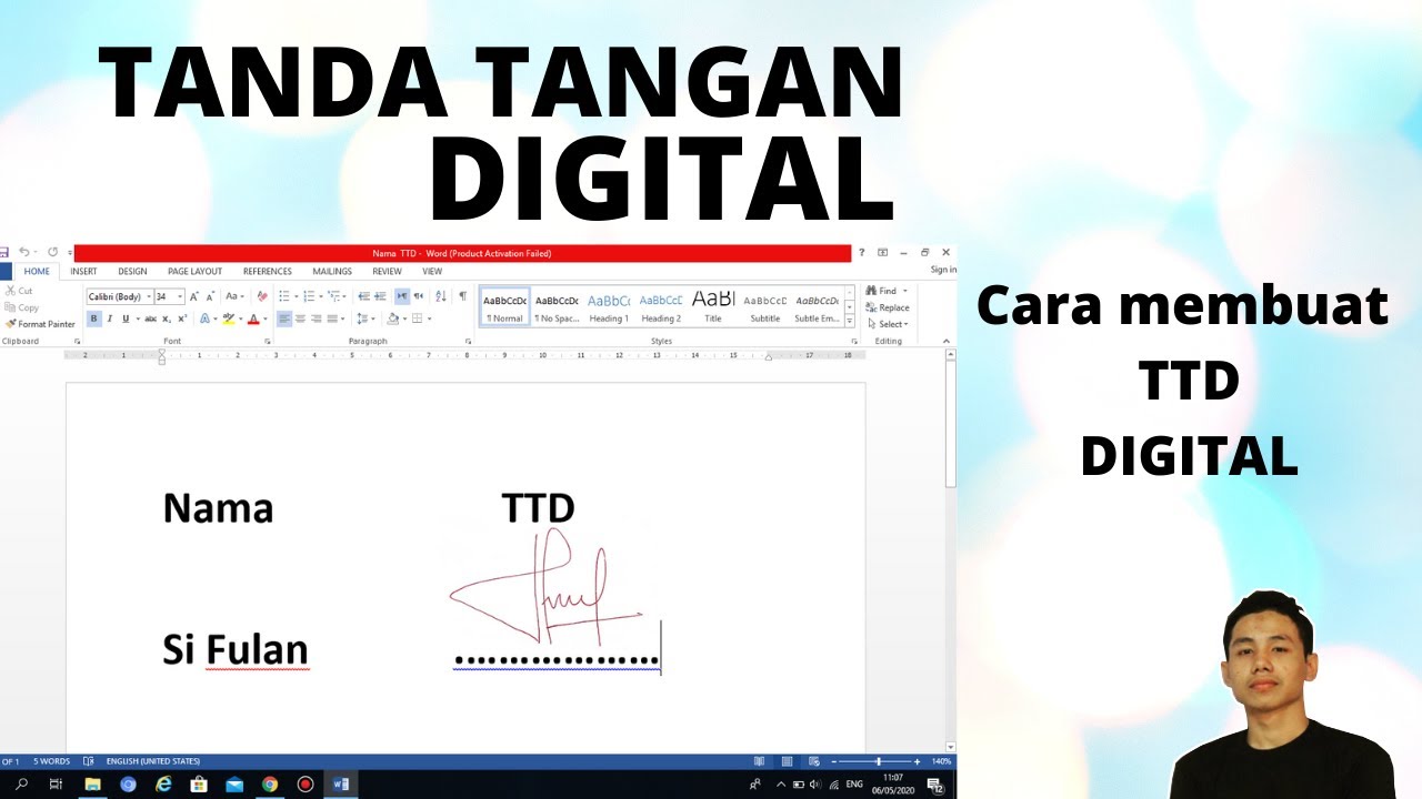 Cara buat ttd digital