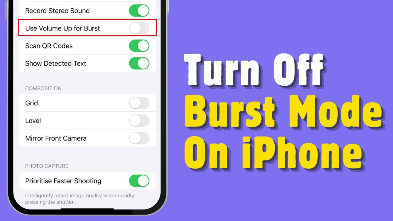 Cara mematikan foto beruntun di iphone