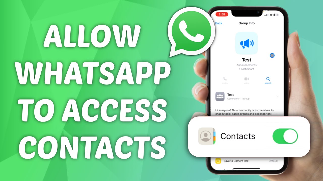 Cara mengizinkan whatsapp mengakses kontak di iphone