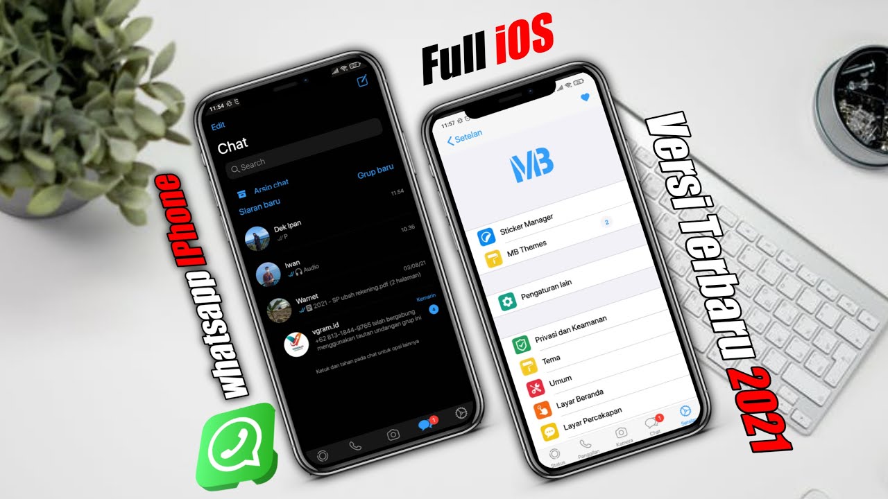 Cara mengubah wa biasa menjadi wa iphone