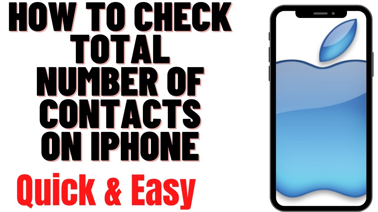 Cara melihat jumlah kontak di iphone