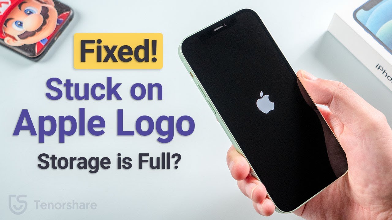 Apple logo iphone stuck fix issue restart device solution