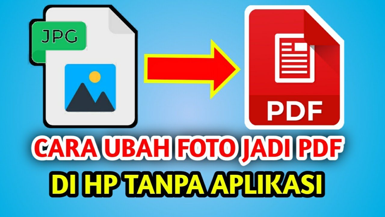 Cara membuat file pdf di hp tanpa aplikasi