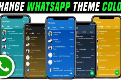 Whatsapp change color theme