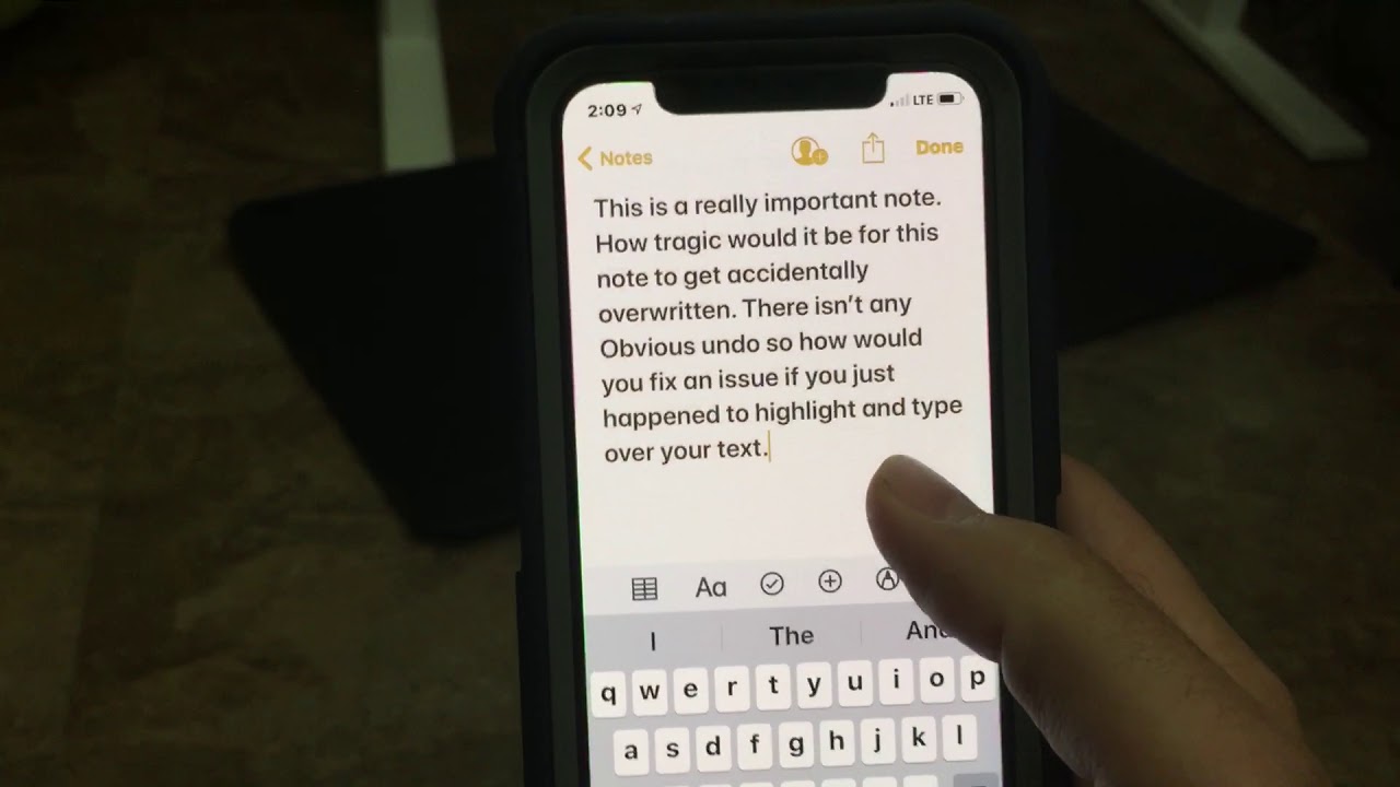 Cara undo di notes iphone