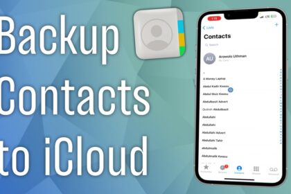 Cara backup kontak iphone