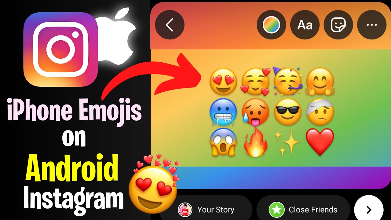 Cara buat emoji iphone di android