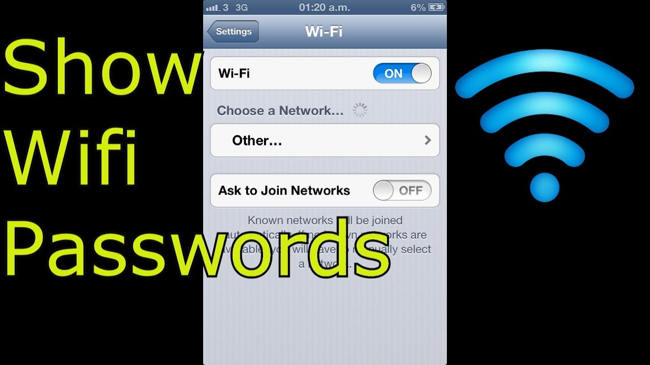 Cara mengetahui password wifi di iphone