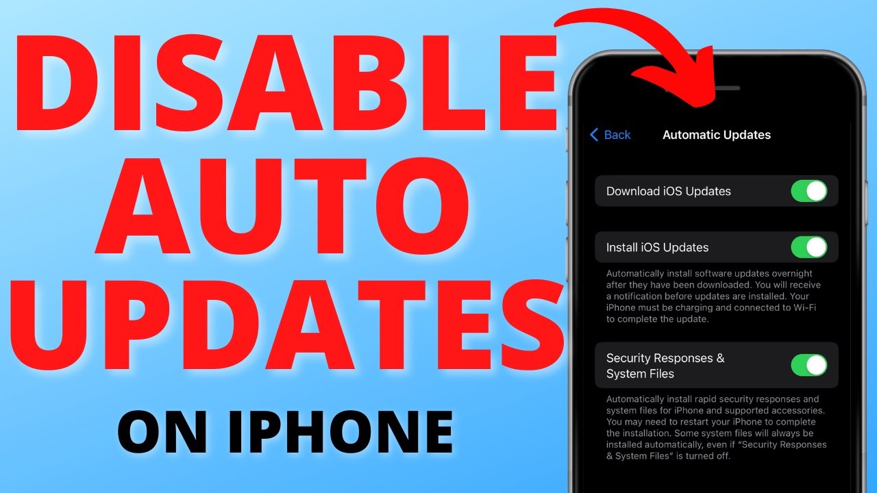 Cara agar aplikasi tidak update otomatis di iphone