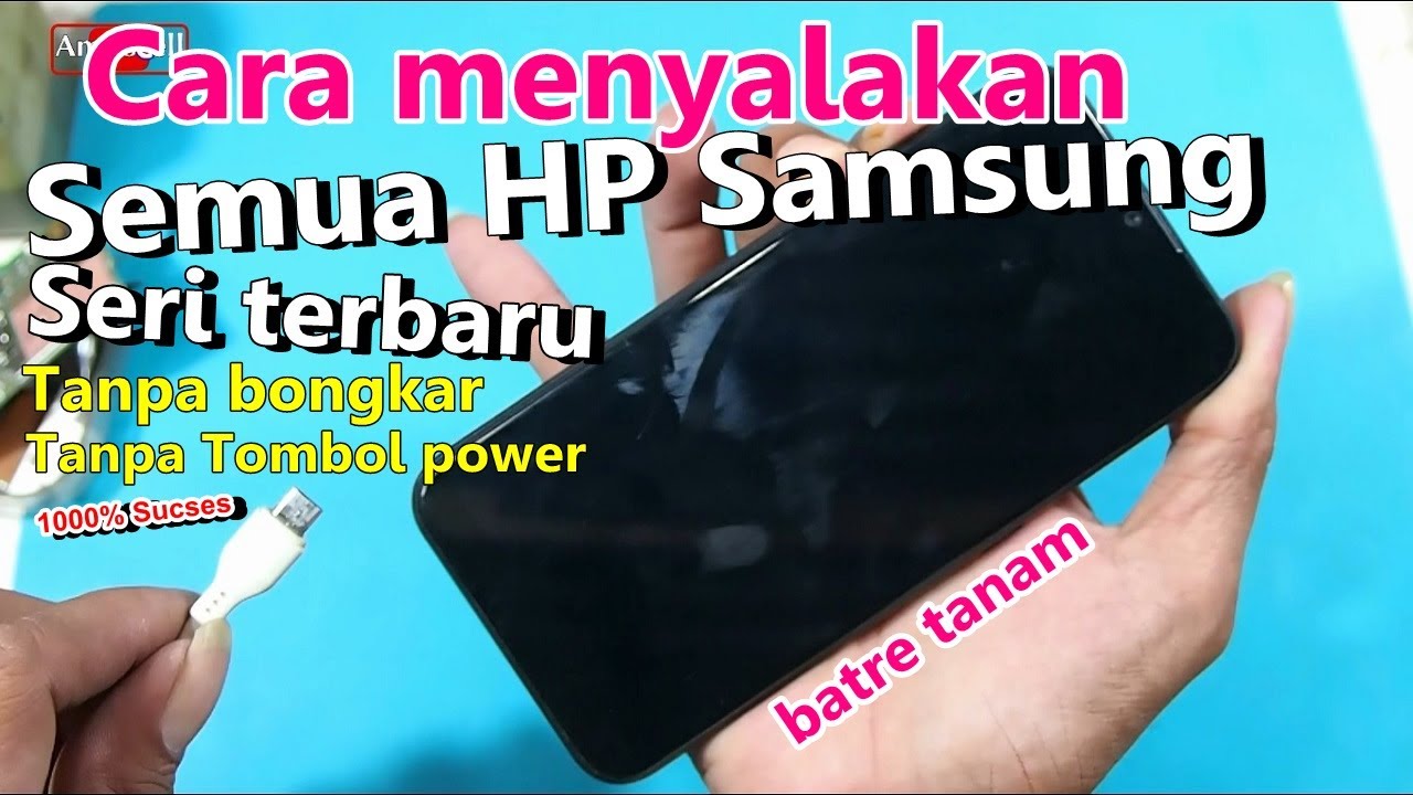 Cara menghidupkan hp tanpa tombol power