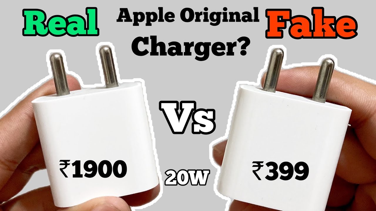 Apple fake 20w real adapter power differentiate charger usb if know question