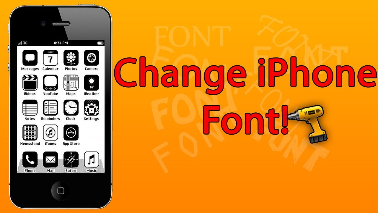 Cara ganti font di iphone