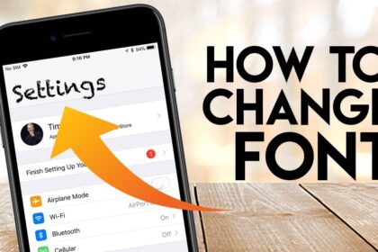 Cara ganti font di iphone