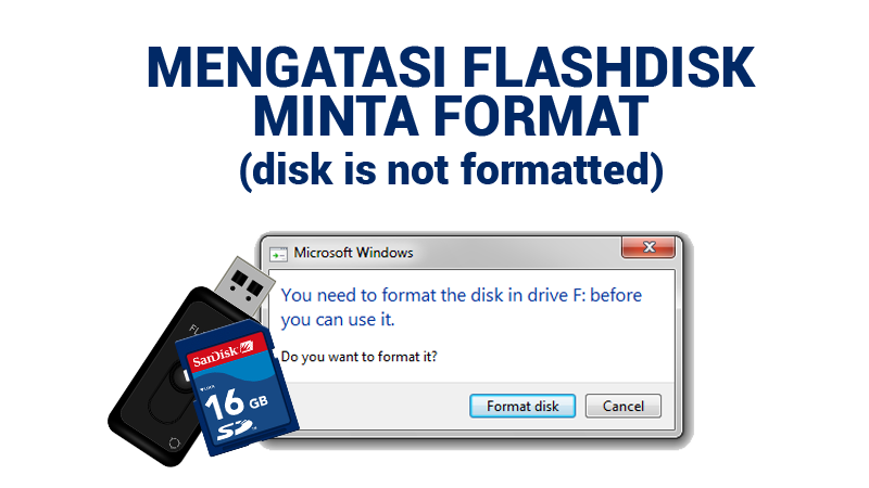 Flashdisk minta mengatasi lengkap