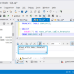 Fungsi truncate pada sql