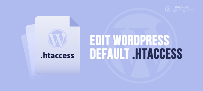 Wordpress default htaccess