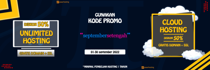 Promo hosting murah