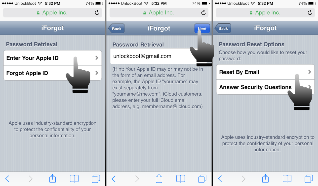 Cara reset icloud iphone