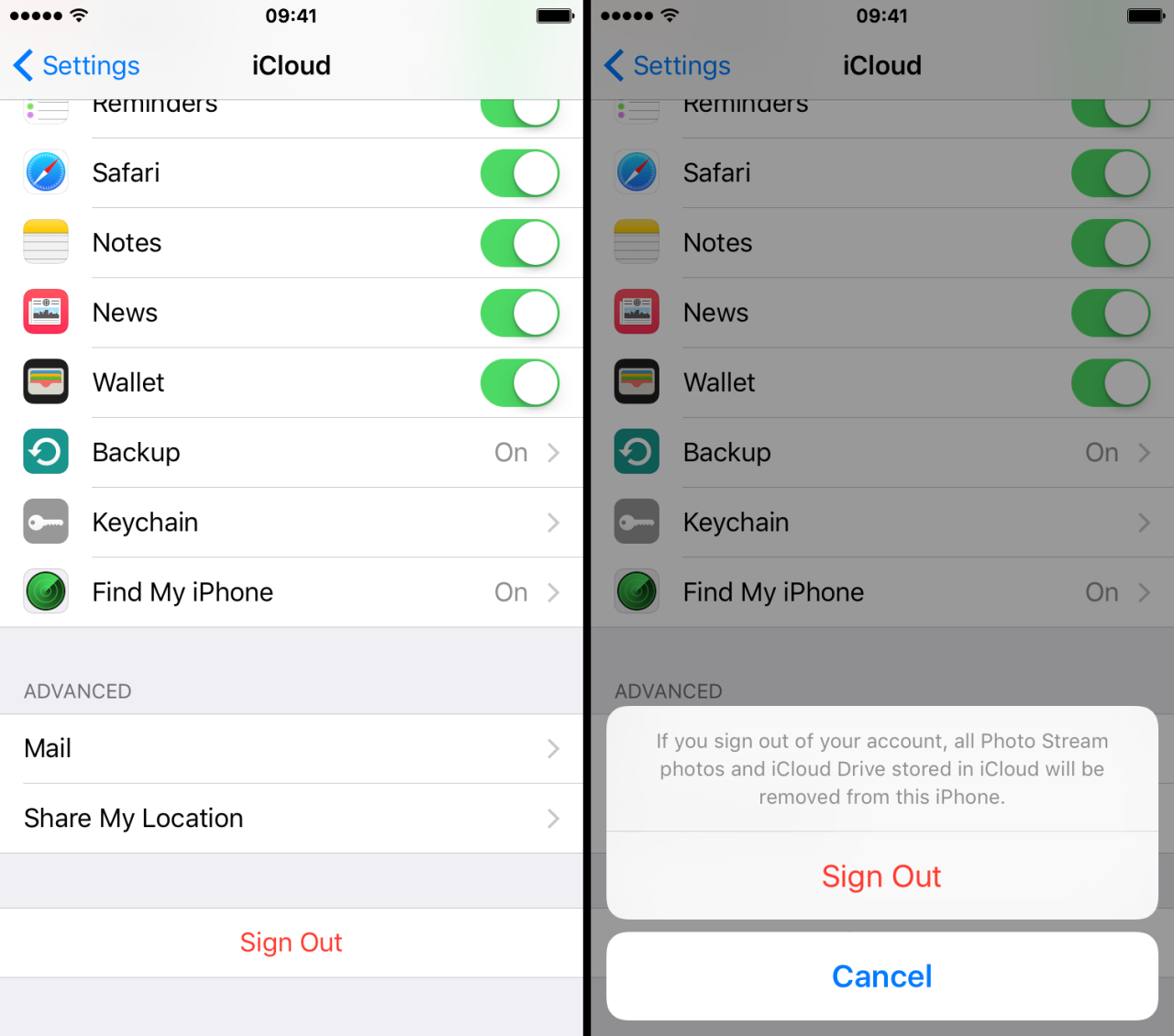 Cara logout icloud di iphone