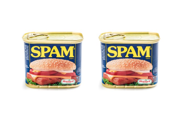 Spam cooking food