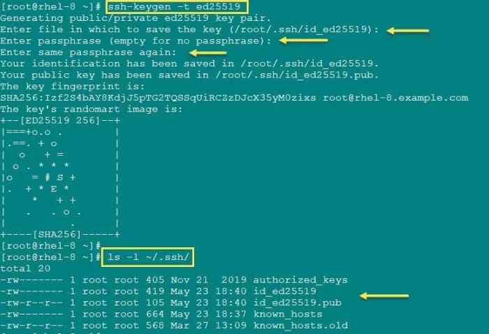 Generate ssh key