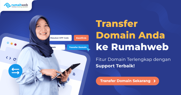 Transfer domain rumahweb