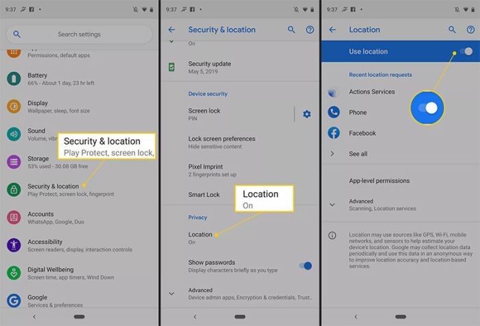 Cara setting lokasi di android