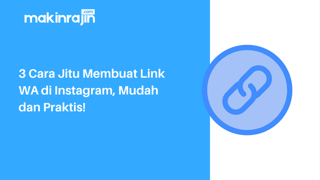 Cara membuat link wa di instagram