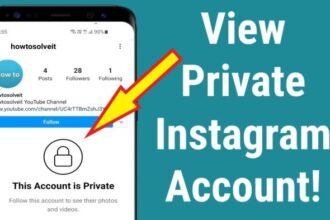 Cara melihat akun instagram yang di private android