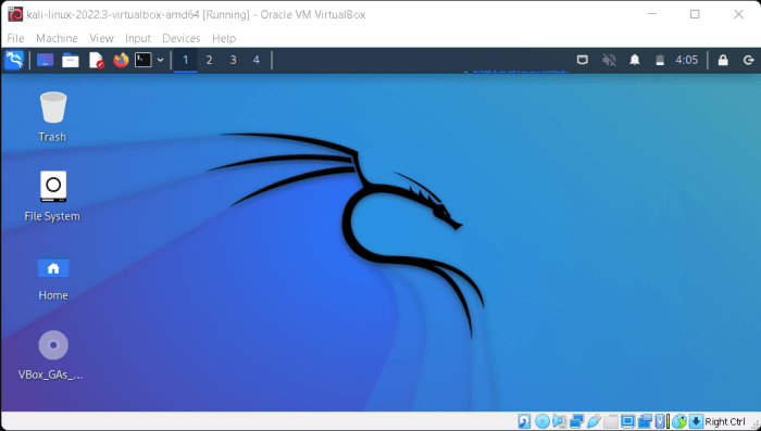 Cara install kali linux di virtual box