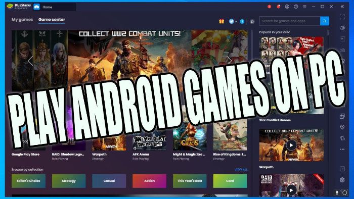 Cara main game android di pc