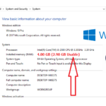 Cara mengatasi ram usable windows 10