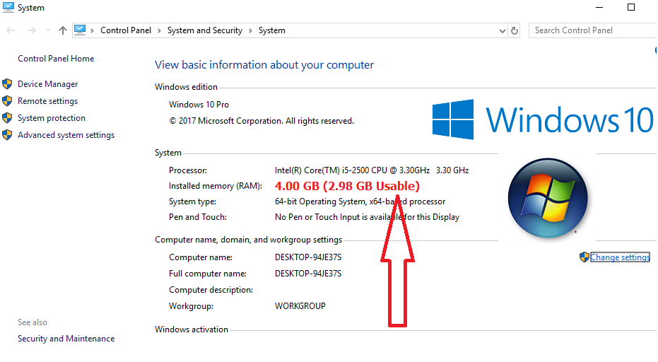 Cara mengatasi ram usable windows 10