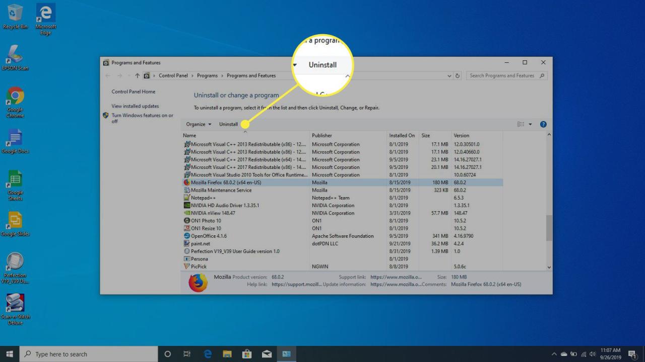 Cara uninstall aplikasi di windows 8