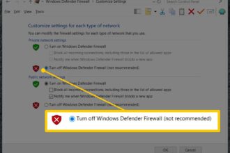 Cara menonaktifkan firewall windows 10