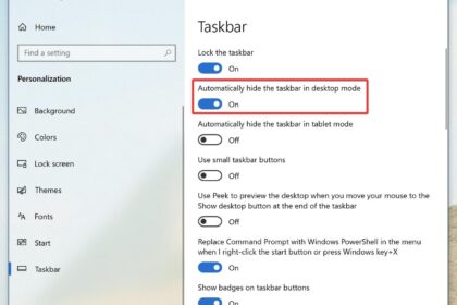 Taskbar hide windows show auto shortcut completely automatically part winhelponline