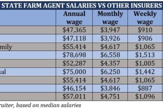 How much do insurance agents make state farm