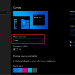 Cara membuat windows 10 dark mode