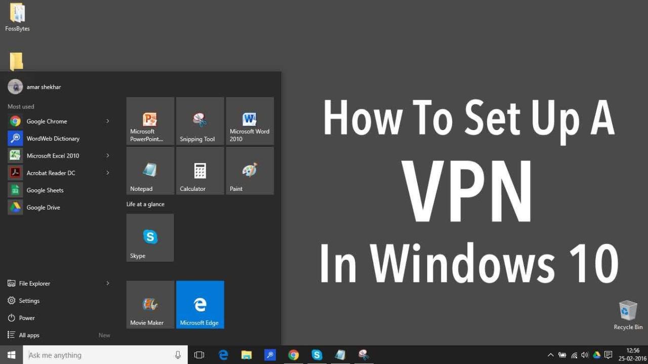 Cara memasang vpn di laptop windows 10