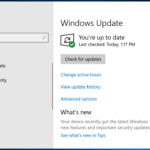 Updates check windows