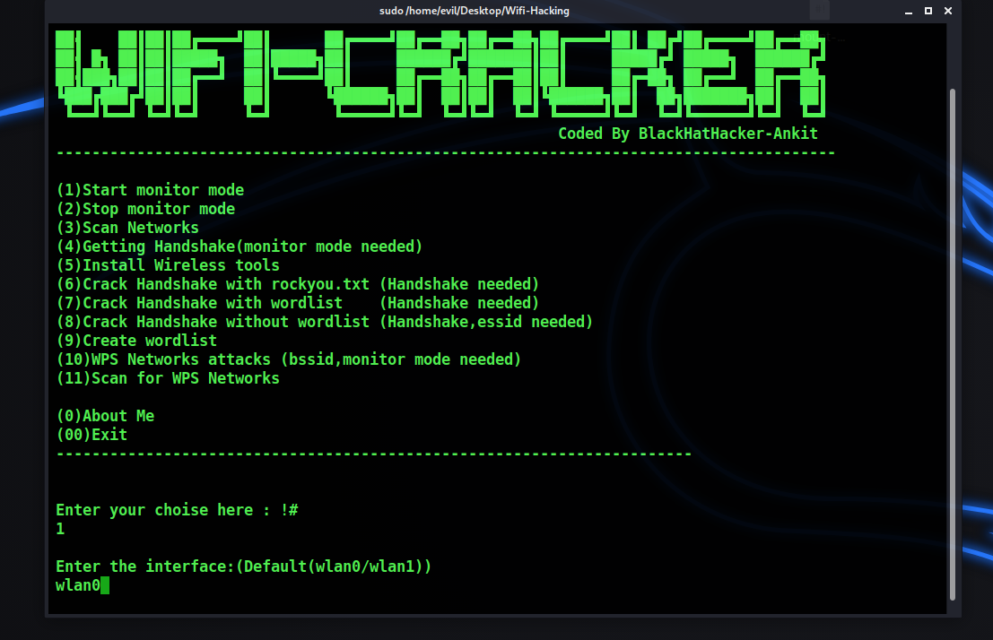 Wifi hacking wps