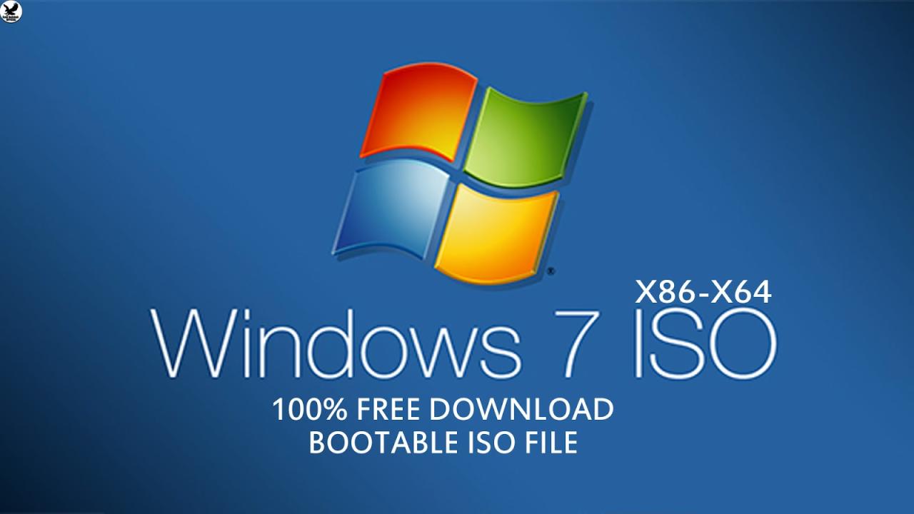 Cara download dan instal windows 7