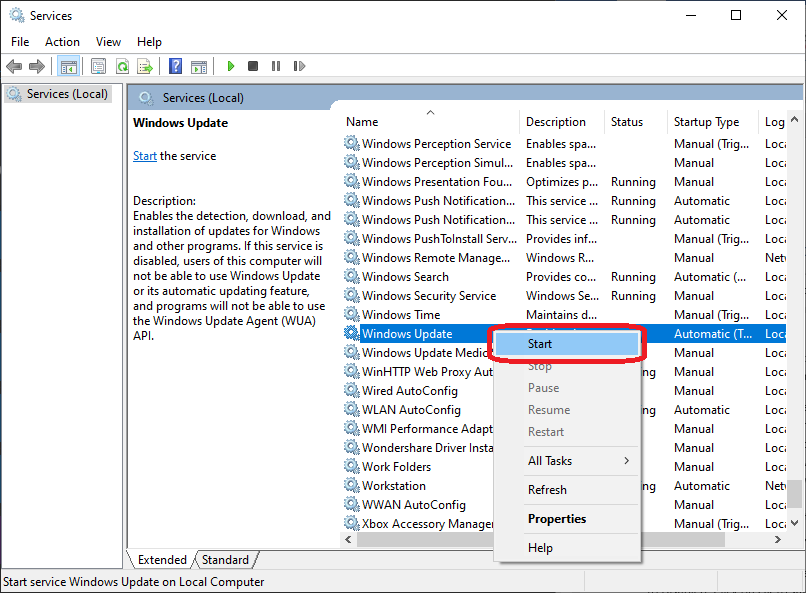 Cara mematikan update window 10