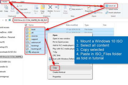 Cara membuat file iso windows 10