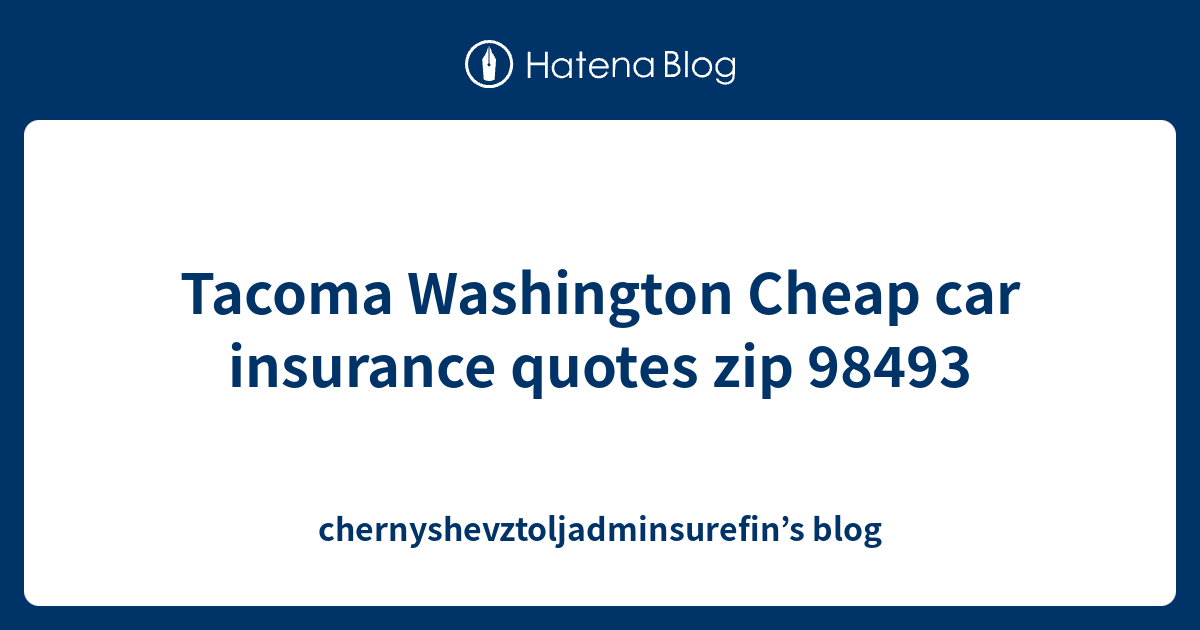 Insurance quotes washington state