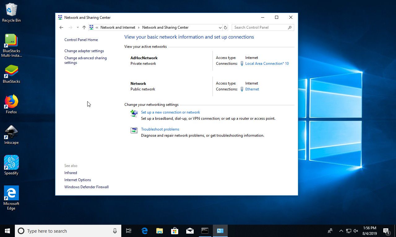 Cara membuat ad hoc di windows 10